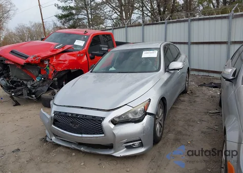 2015 Infiniti Q50 из США, поврежденный, VIN JN1BV7AP4FM334065